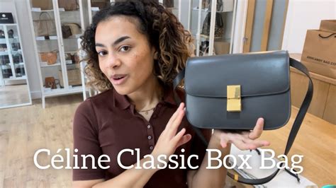 celine box bag coal|Celine pursebop box bag.